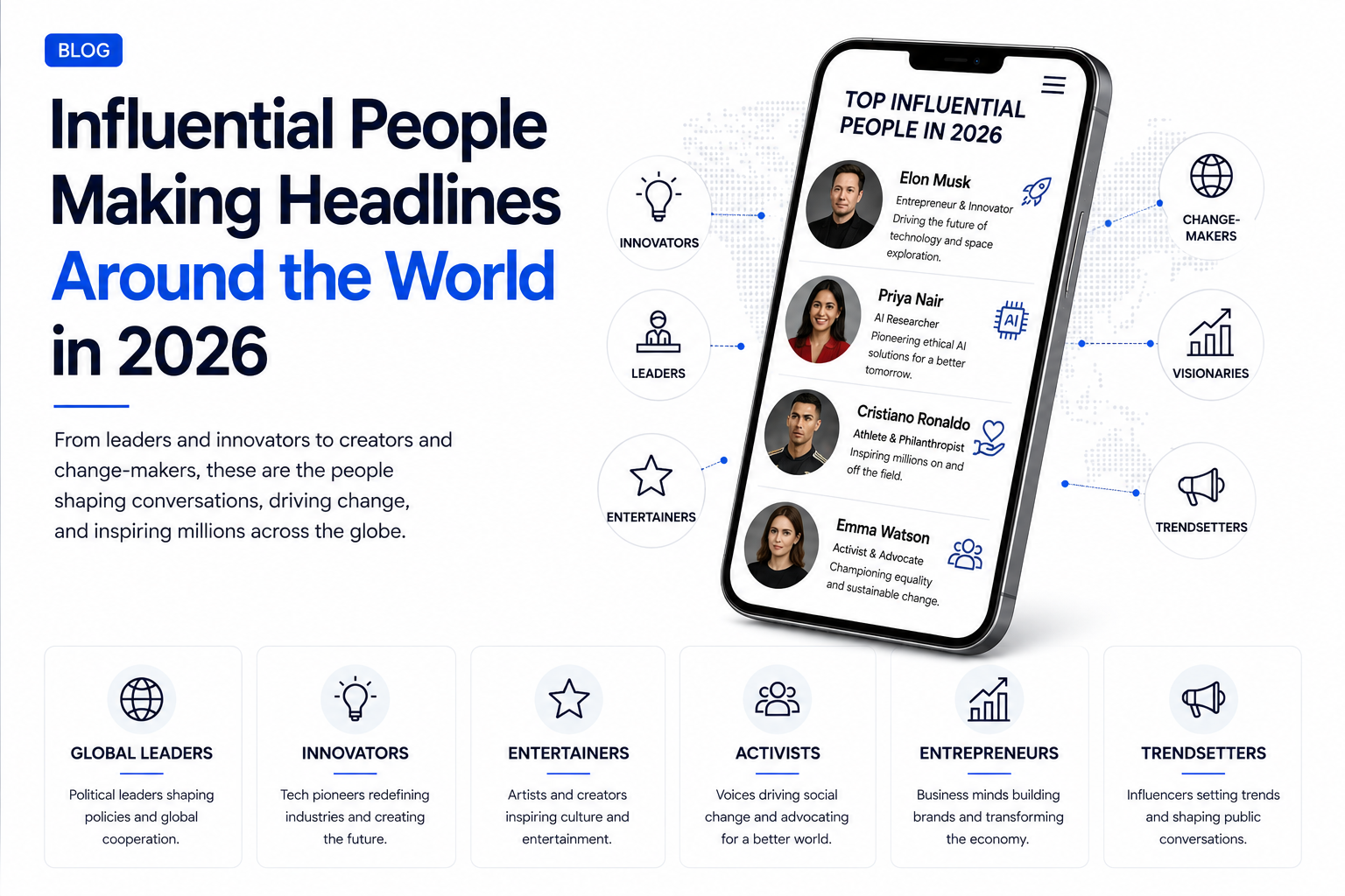 Influential People Making Headlines Around the World in 2026