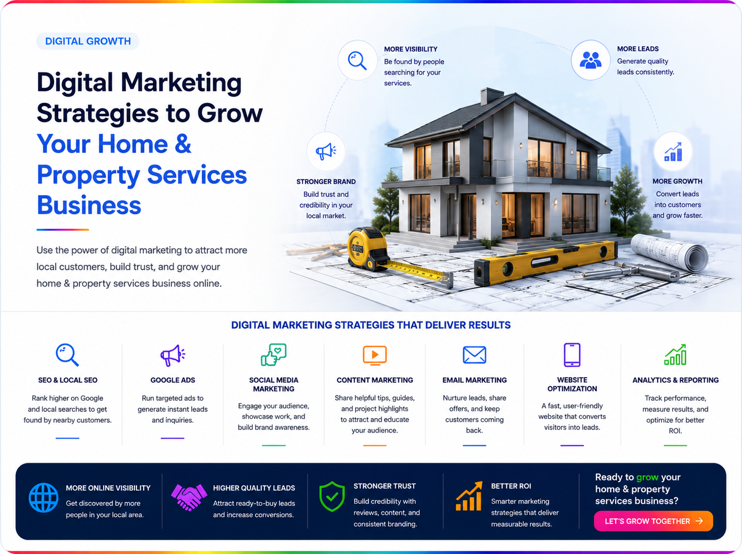 Digital Marketing Strategies to Grow Your Home & Property Services Business