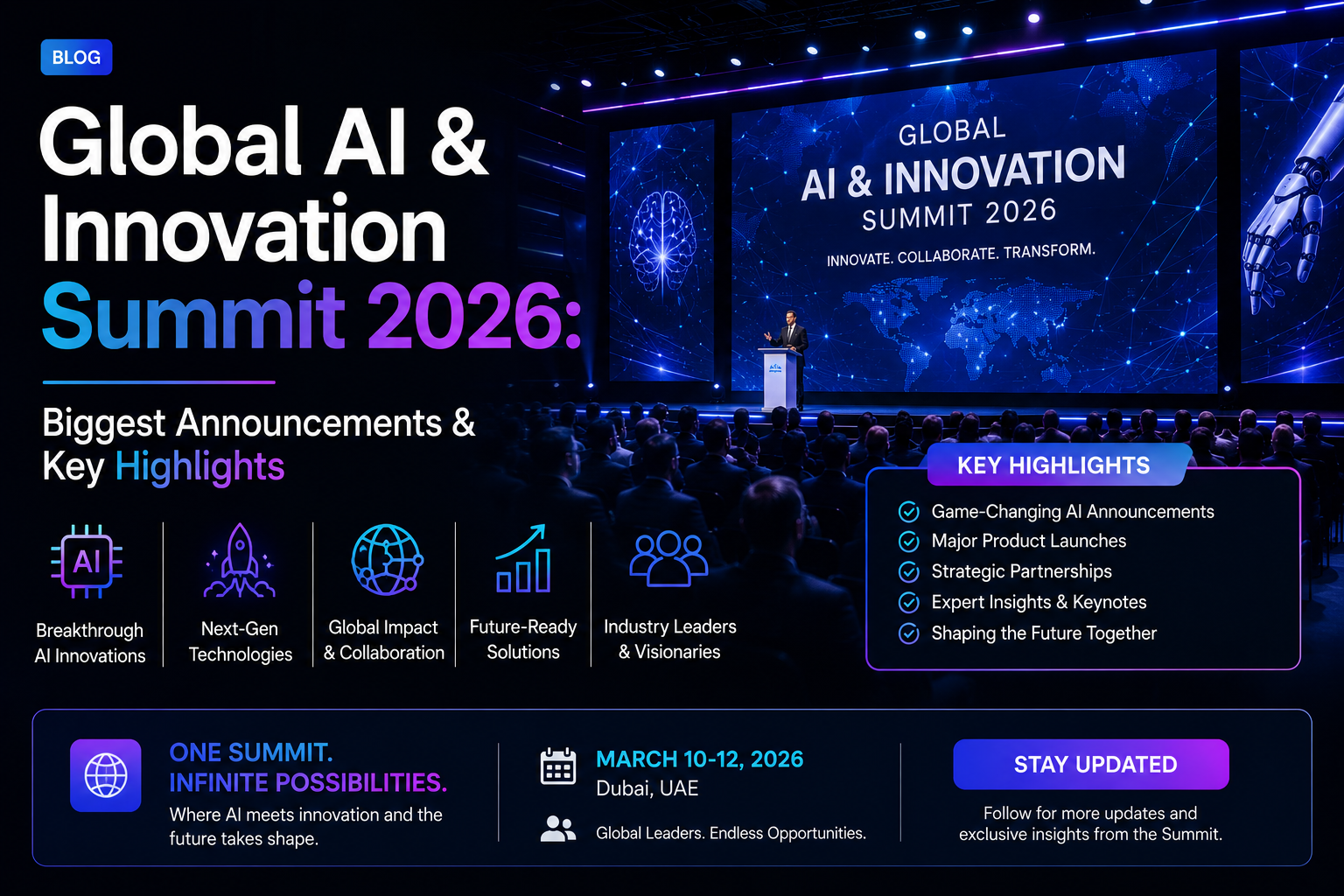 Global AI & Innovation Summit 2026: Biggest Announcements & Key Highlights