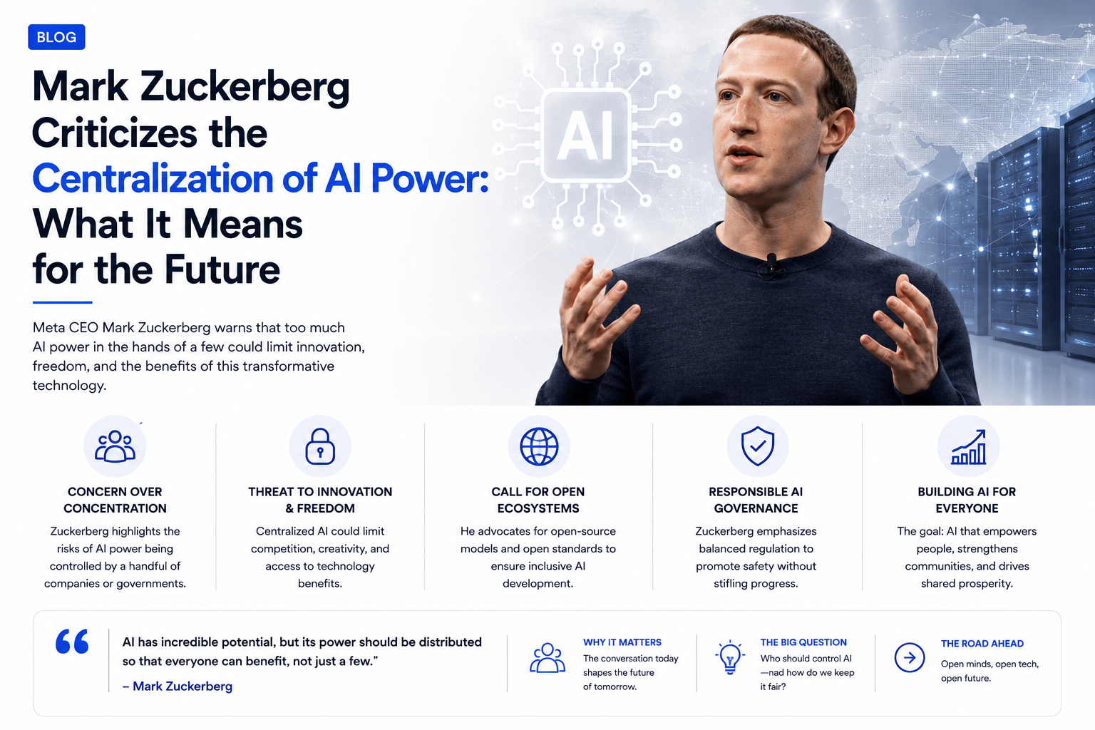 Mark Zuckerberg Criticizes the Centralization of AI Power: What It Means for the Future